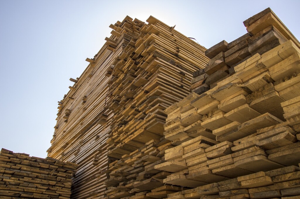 Huge timber stock at Ryder Services