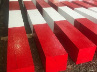 Red & White Baulk Timber