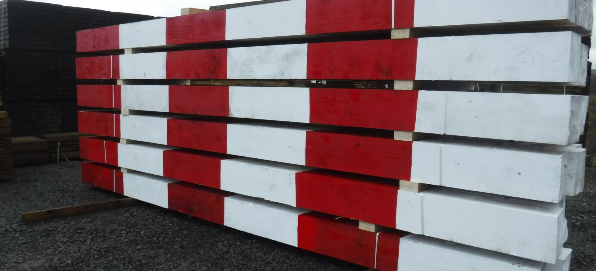 Red & White Baulk Timber