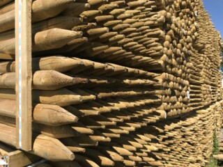 Round Fence Posts