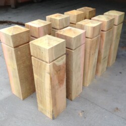 Hardwood bollards